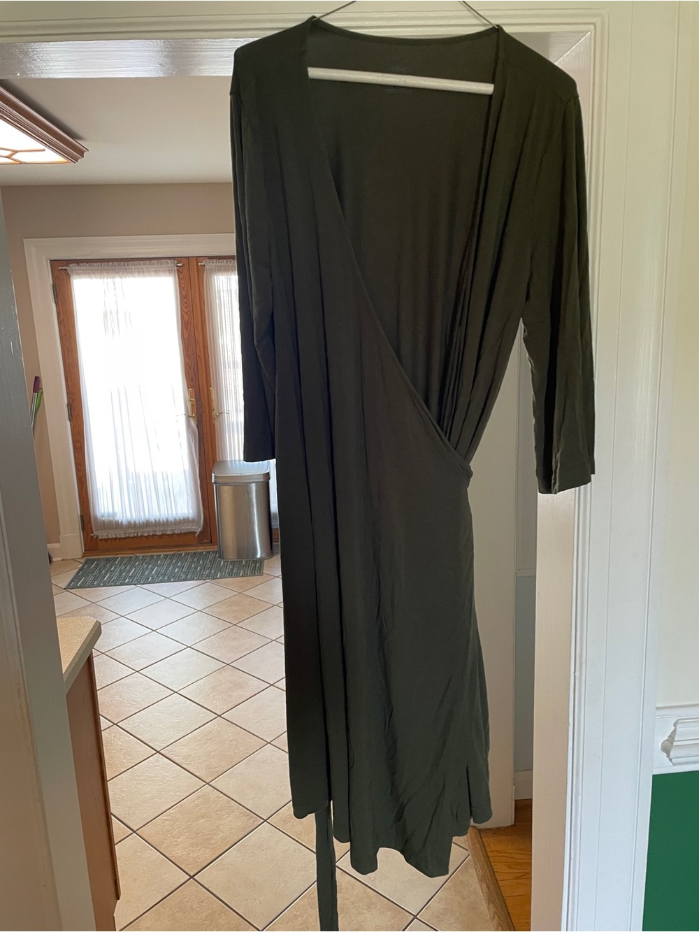 Women’s Olive Green Maternity Robe Caden Lane